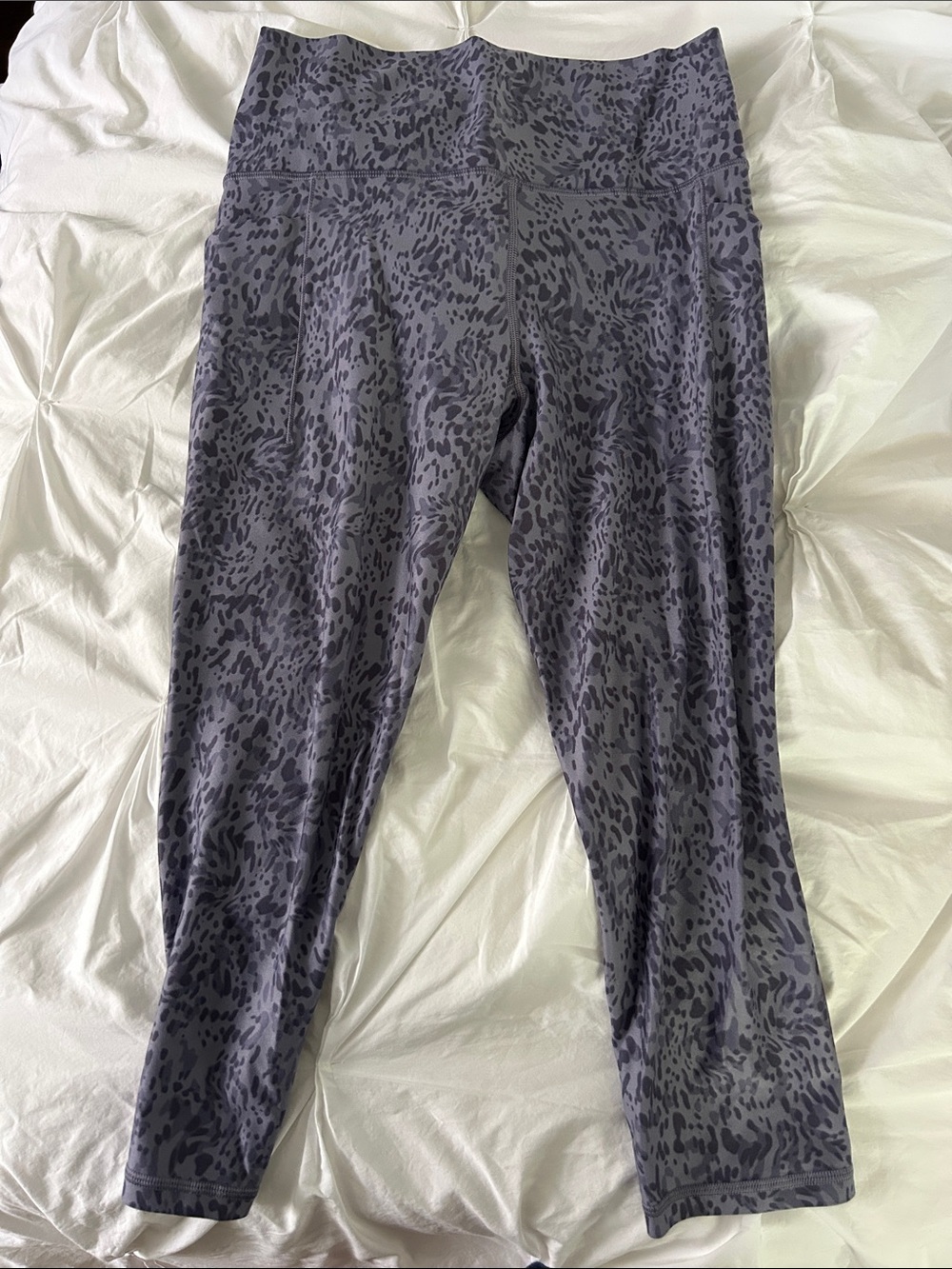Womens purple Leopard Print Active Leggings